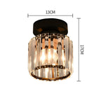 Crystal Metal Cube Ceiling Light