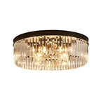 Crystal Iron Round Ceiling Light