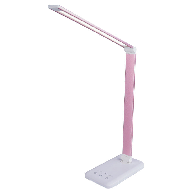 LED Desk Lamp with Wireless Charging | 5-Level Brightness and Color Temperature | Adjustable Folding Arm and USB Port