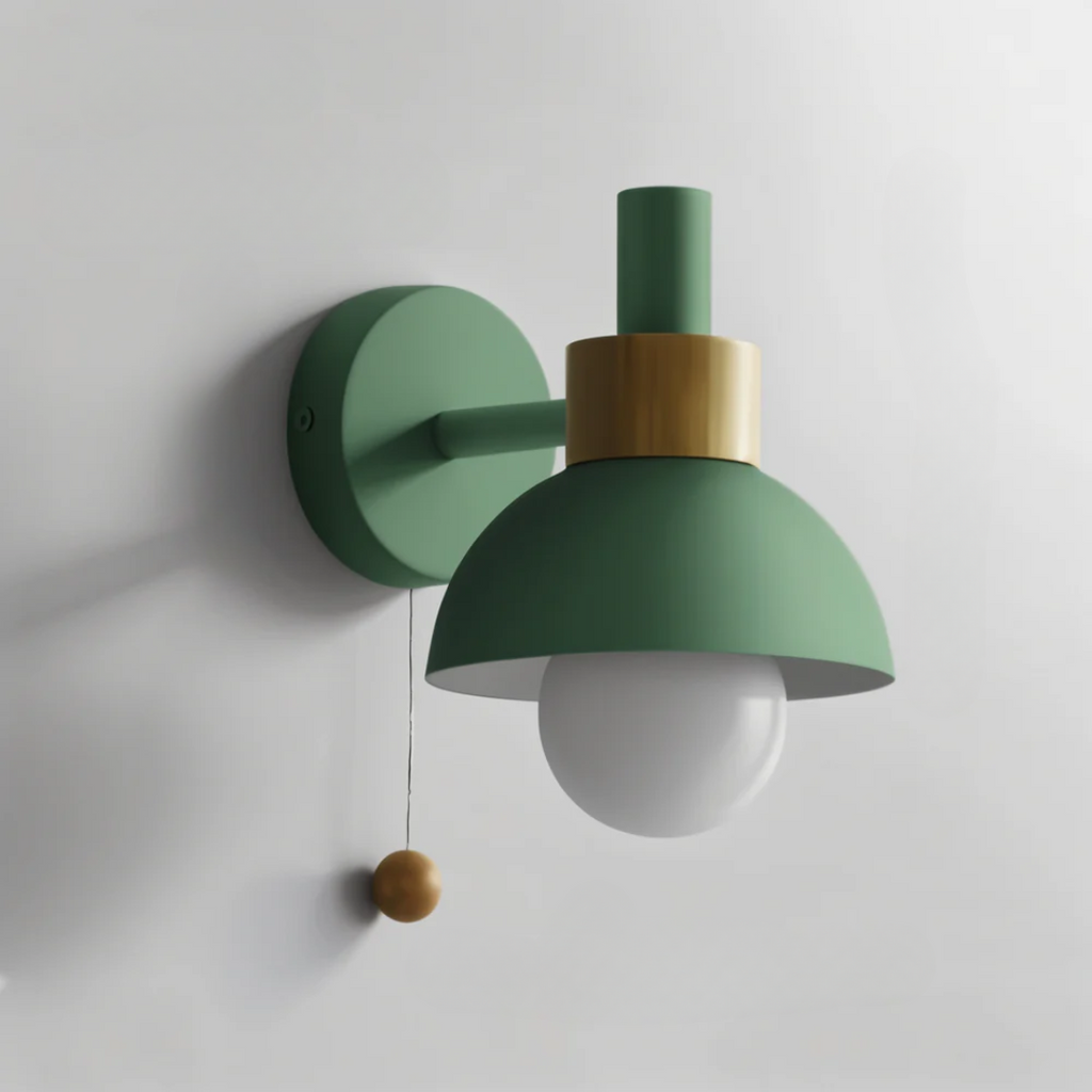 Modern LED Wall Sconce Pull Cord Accent Light