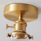 Vintage Wavy Glass Ceiling Light