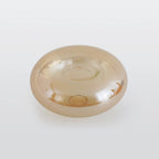 Globe Ceiling Light Flush Mount Glass and Metal Fixture | Art Deco Inspired Style | Warm Ambient Lighting for Living Rooms