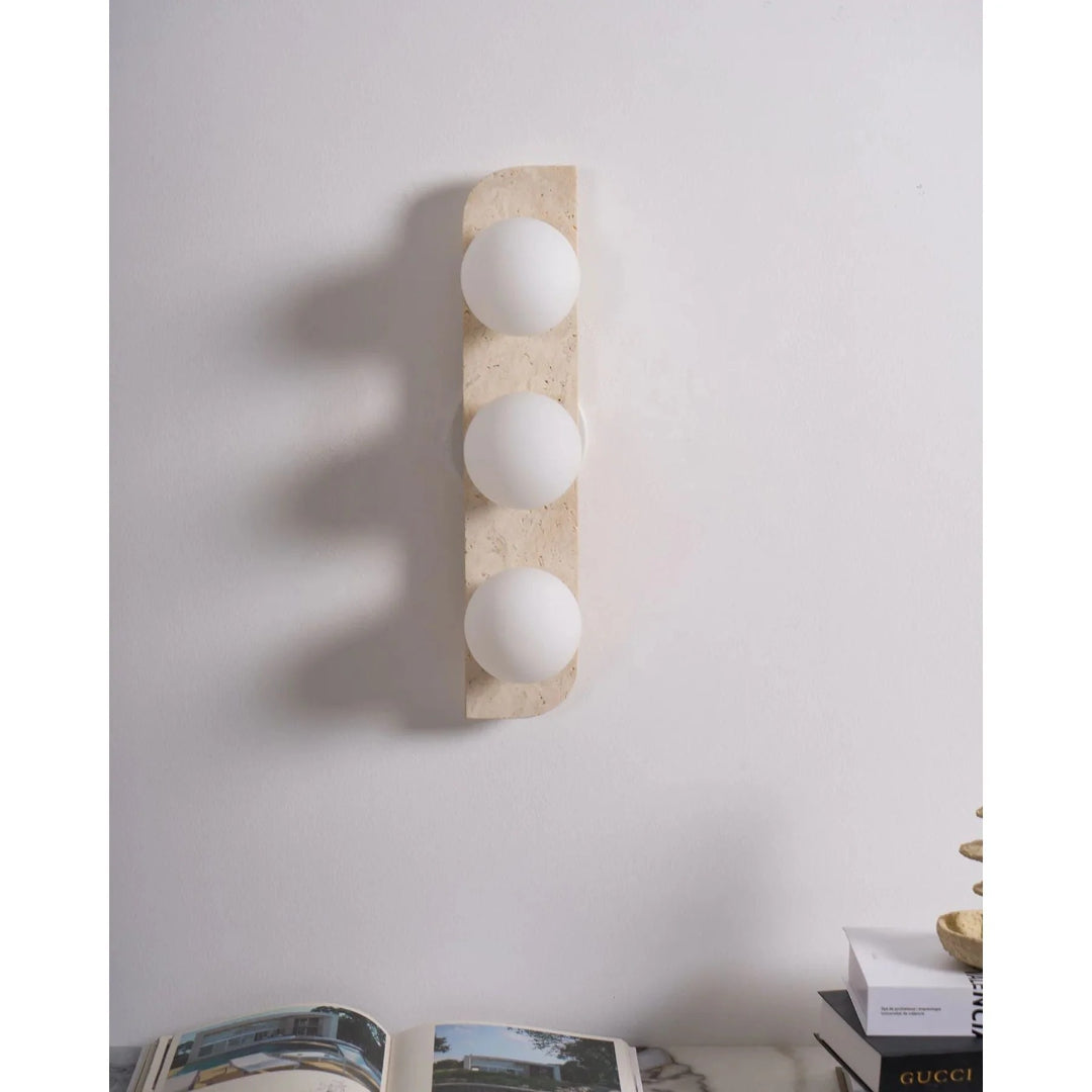 Round Stone Wall Light