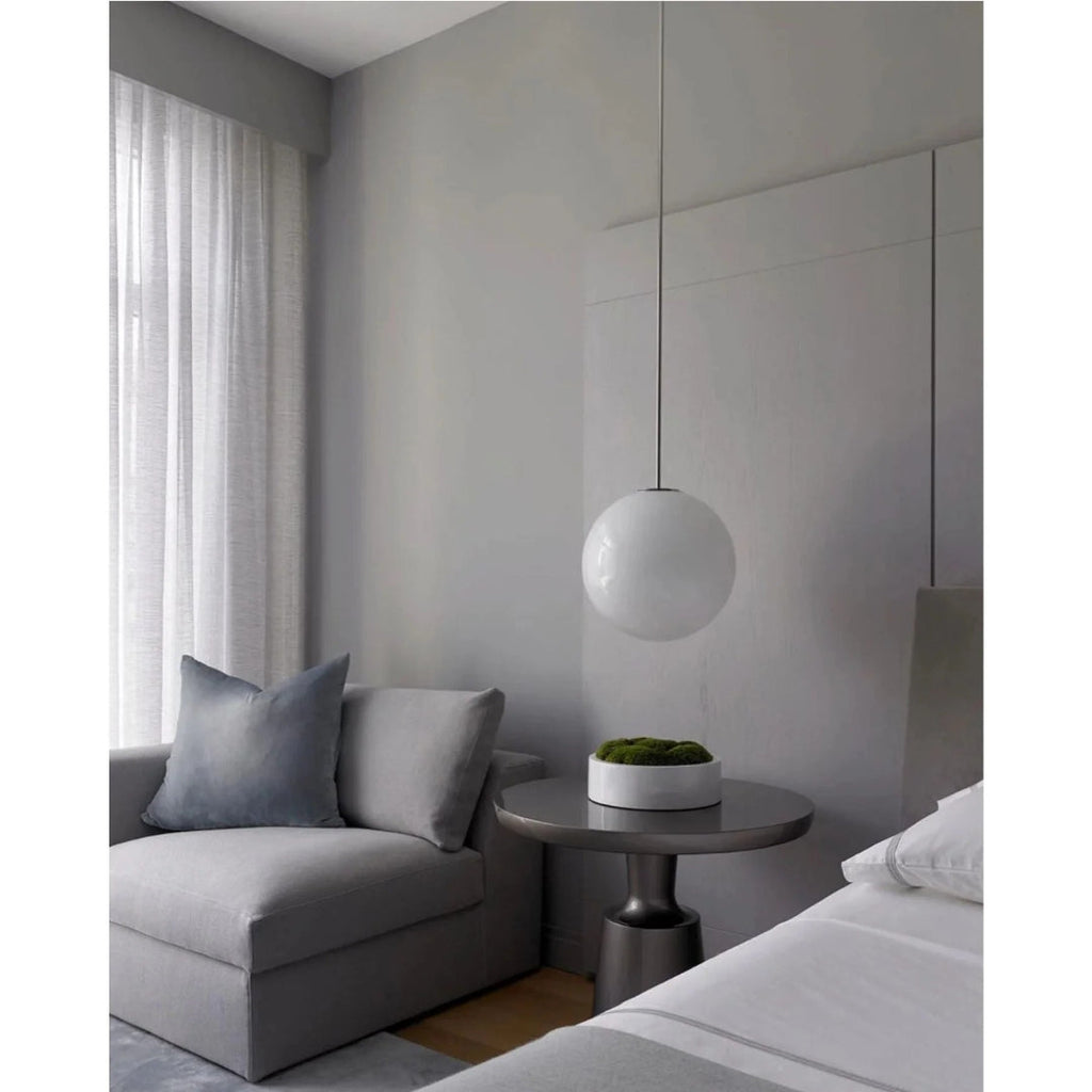Minimalist Round Glass Pendant Light