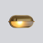 Outdoor Wall Lamp Aluminum and Glass | Round Minimalist Design | Weatherproof LED Sconce for Balcony Fence and Garden