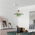 Contemporary Layered Metal Pendant Light