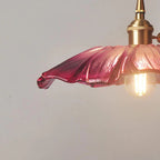 Flower Shaped Glass Pendant Lamp – Sculptural Romantic Warm Glow Design