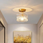 Vintage Wavy Glass Ceiling Light