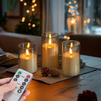 Flameless LED Candles – Battery Powered With Timer For Safe Ambient Decor