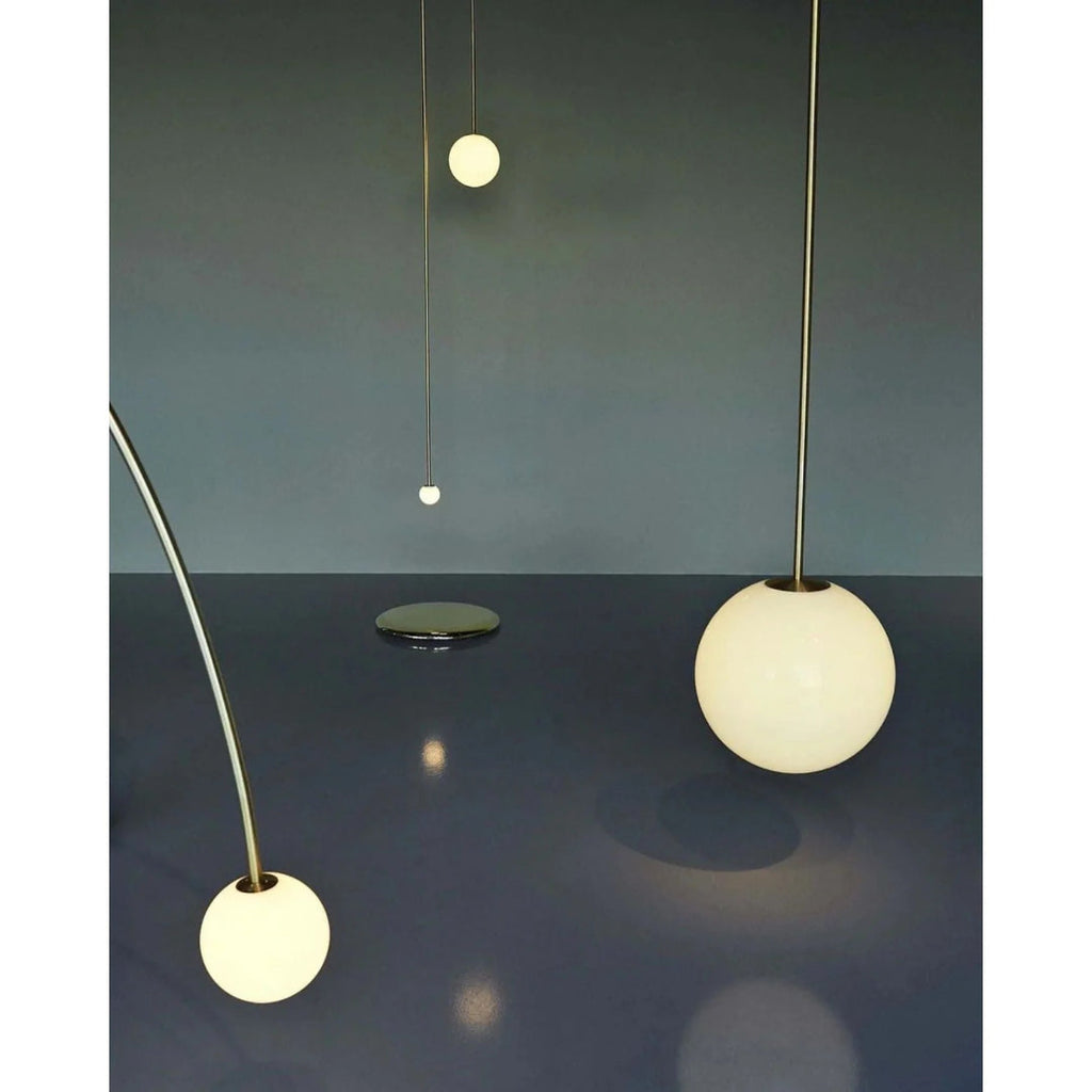 Minimalist Round Glass Pendant Light