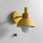 Modern LED Wall Sconce Pull Cord Accent Light