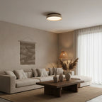 Minimalist Ceiling Lamp – Natural Finish Warm Interior Accent Design