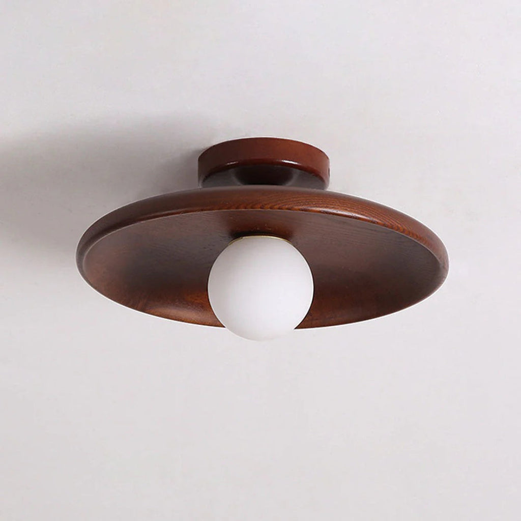 Wooden Globe Ceiling Light