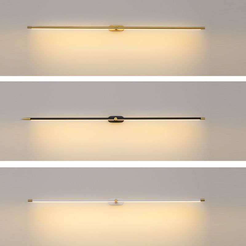 Ivox Applique Murale Linéaire Minimaliste Or & Noir - Neutralighting