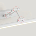 LED Indoor Wall Light Metal Acrylic | Minimalist Modern Design | Hardwired IP44 Rated Sconce for Bedroom and Living Room