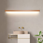 LED Wall Light Wood and Acrylic | Modern Linear Mirror Front Style | Energy-Efficient Indoor Lighting for Living Room