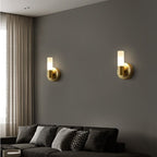 Tubular LED Wall Sconce Metal and Acrylic | Modern Rectangular Design | IP44 Rated for Bathroom and Living Room Lighting