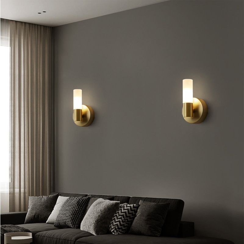 Tubular LED Wall Sconce Metal and Acrylic | Modern Rectangular Design | IP44 Rated for Bathroom and Living Room Lighting