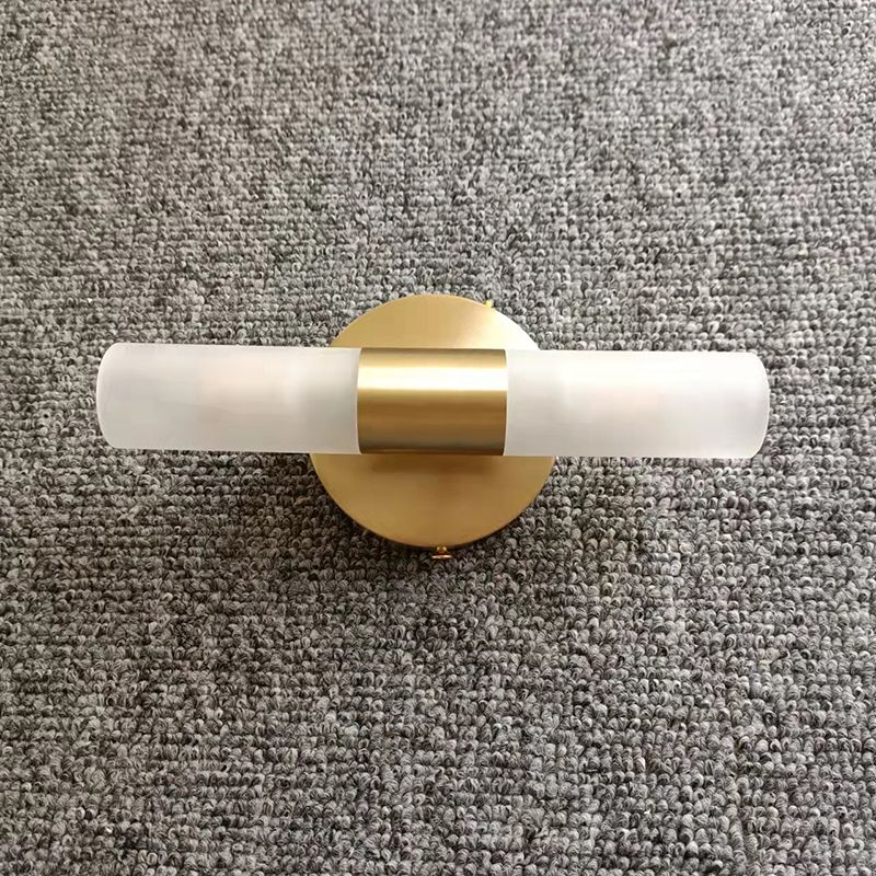 Tubular LED Wall Sconce Metal and Acrylic | Modern Rectangular Design | IP44 Rated for Bathroom and Living Room Lighting