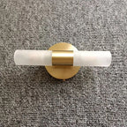 Tubular LED Wall Sconce Metal and Acrylic | Modern Rectangular Design | IP44 Rated for Bathroom and Living Room Lighting
