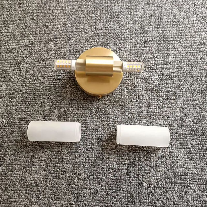 Tubular LED Wall Sconce Metal and Acrylic | Modern Rectangular Design | IP44 Rated for Bathroom and Living Room Lighting