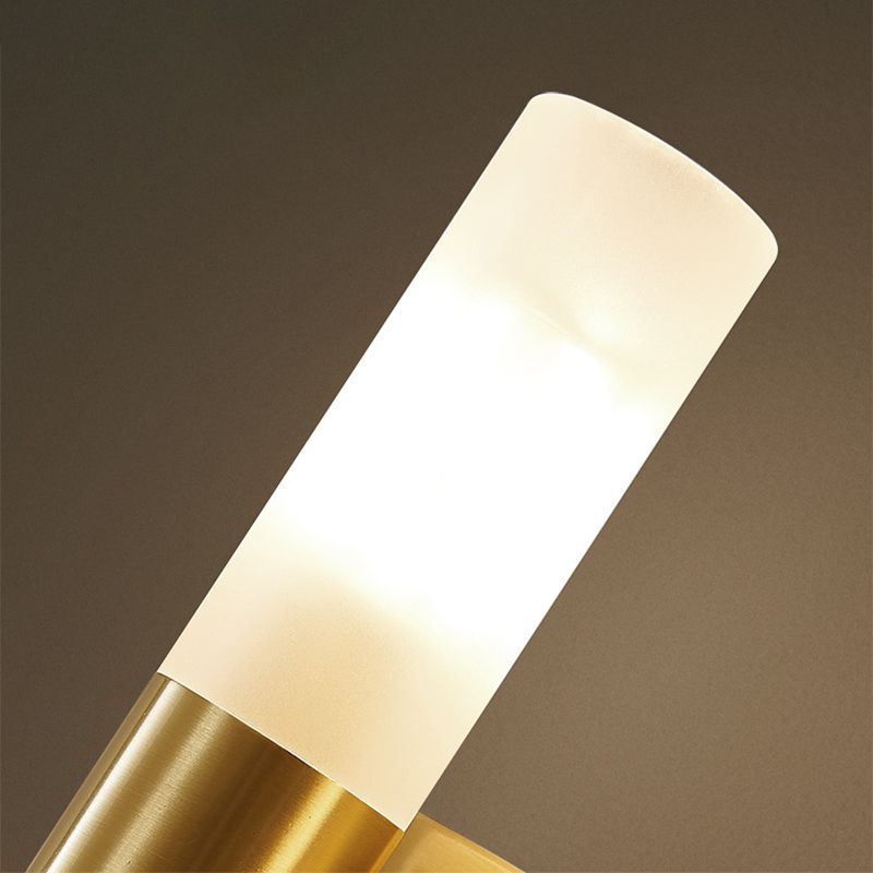Tubular LED Wall Sconce Metal and Acrylic | Modern Rectangular Design | IP44 Rated for Bathroom and Living Room Lighting