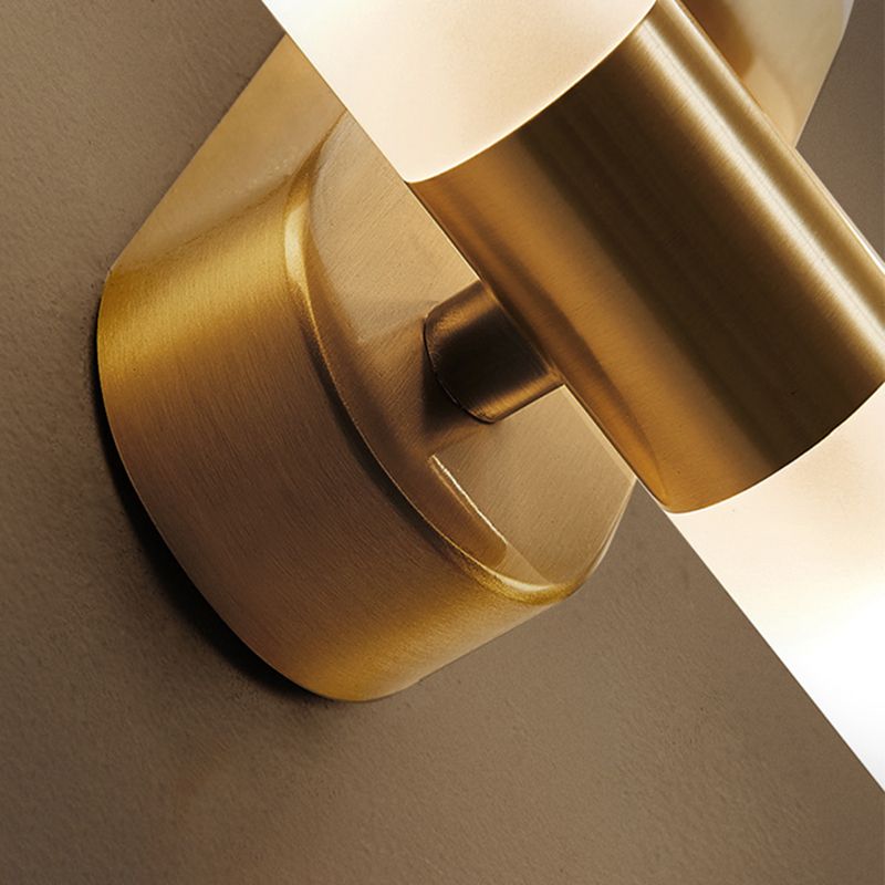 Tubular LED Wall Sconce Metal and Acrylic | Modern Rectangular Design | IP44 Rated for Bathroom and Living Room Lighting