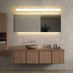 Banya Applique Murale Miroir Linéaire Simple. Acrylique. Blanc. Salle de Bain - Neutralighting