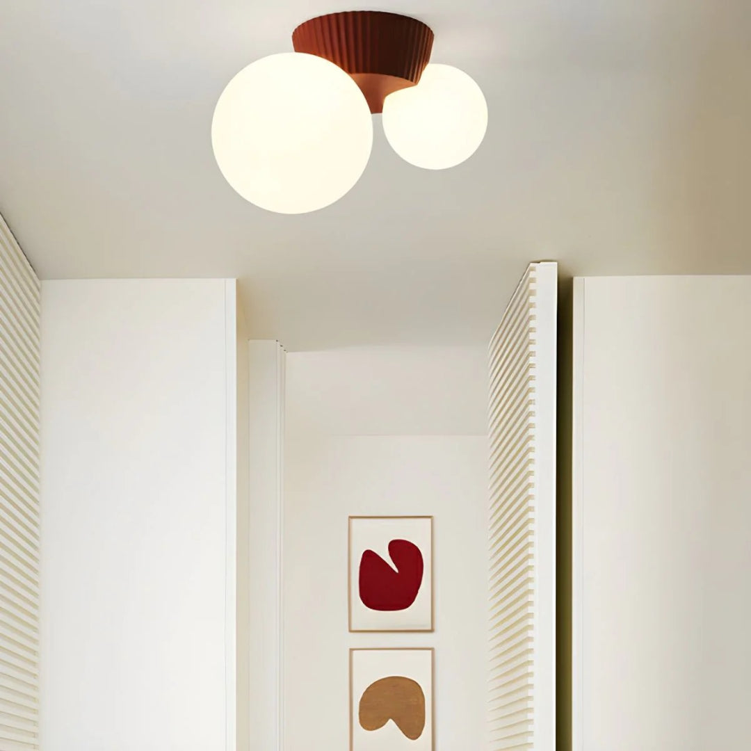 Double Globe Ceiling Light