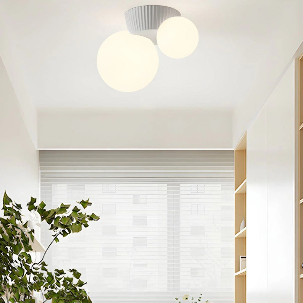 Double Globe Ceiling Light