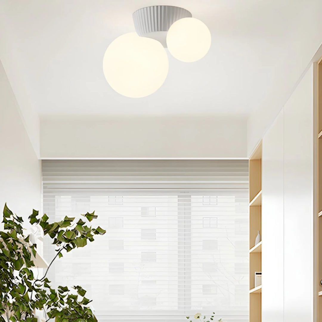 Double Globe Ceiling Light
