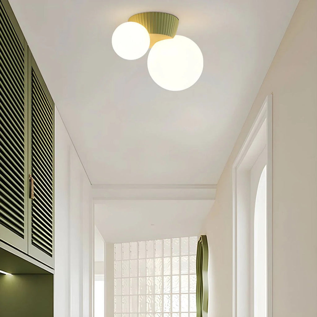 Double Globe Ceiling Light
