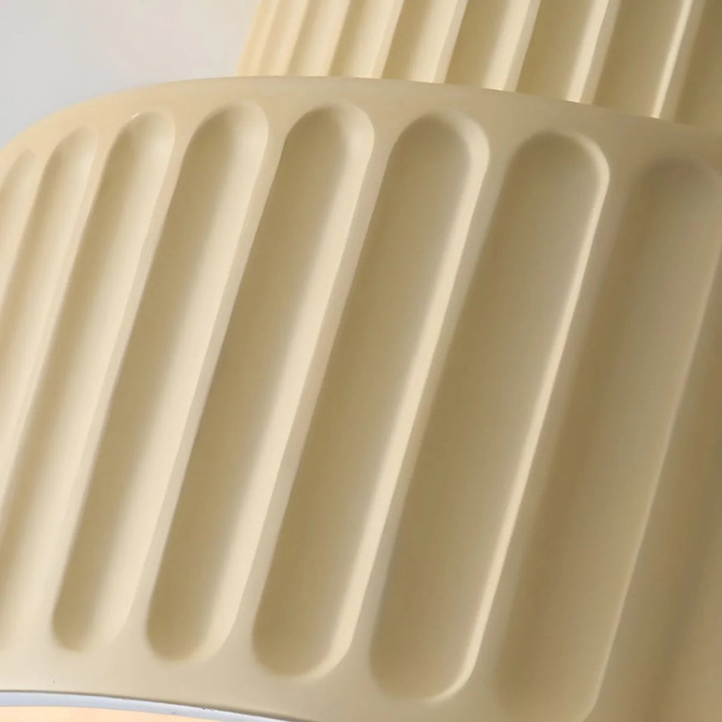 Minimalist Ribbed Ceramic Ceiling Light
