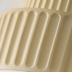 Minimalist Ribbed Ceramic Ceiling Light
