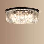 Crystal Iron Round Ceiling Light