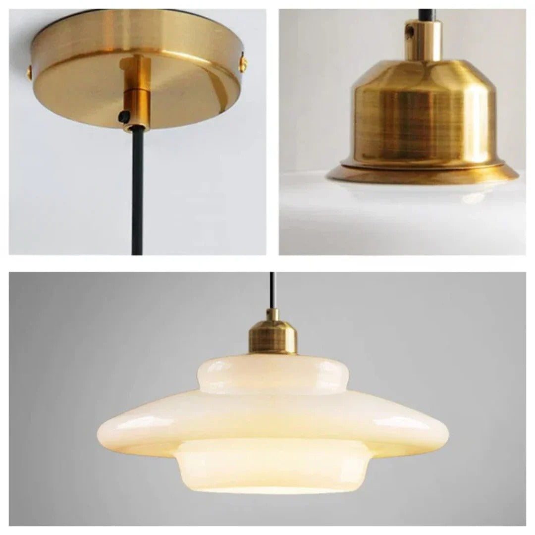 Modern Round Glass Pendant Light