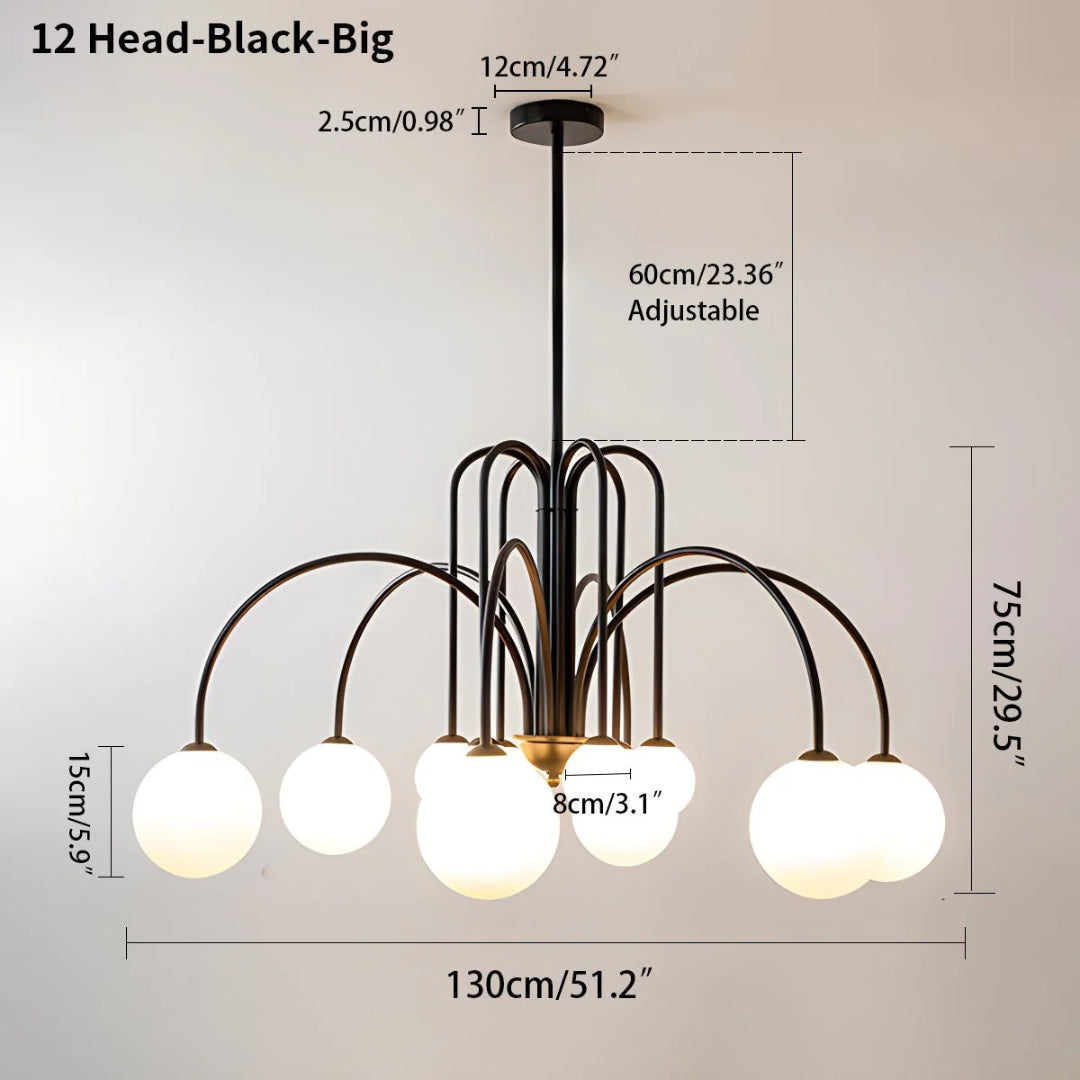 Modern Glass Chandelier