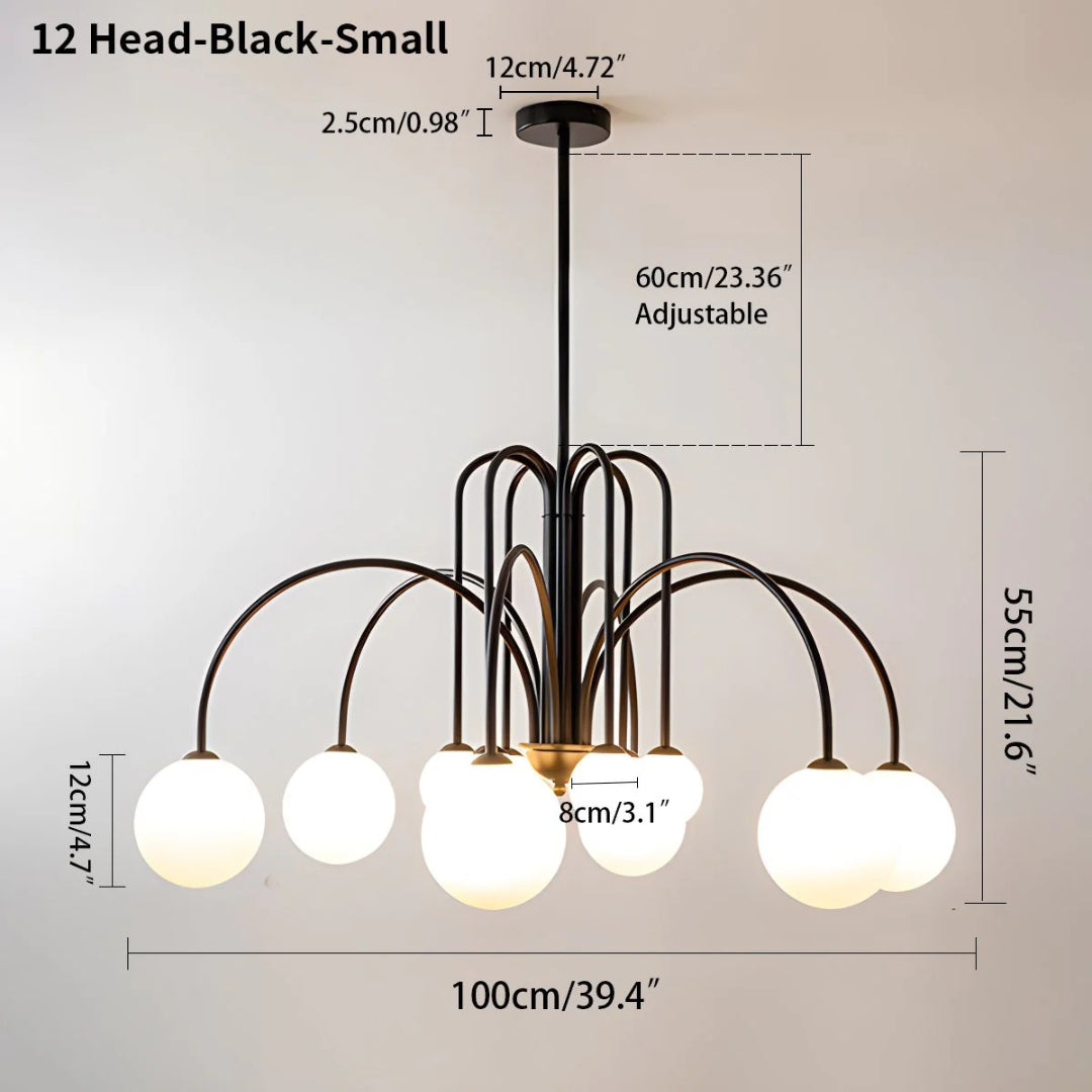 Modern Glass Chandelier
