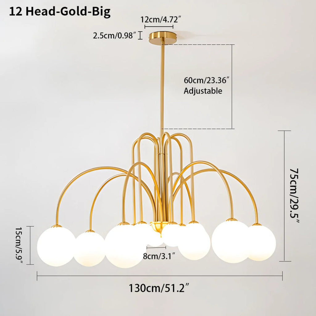 Modern Glass Chandelier
