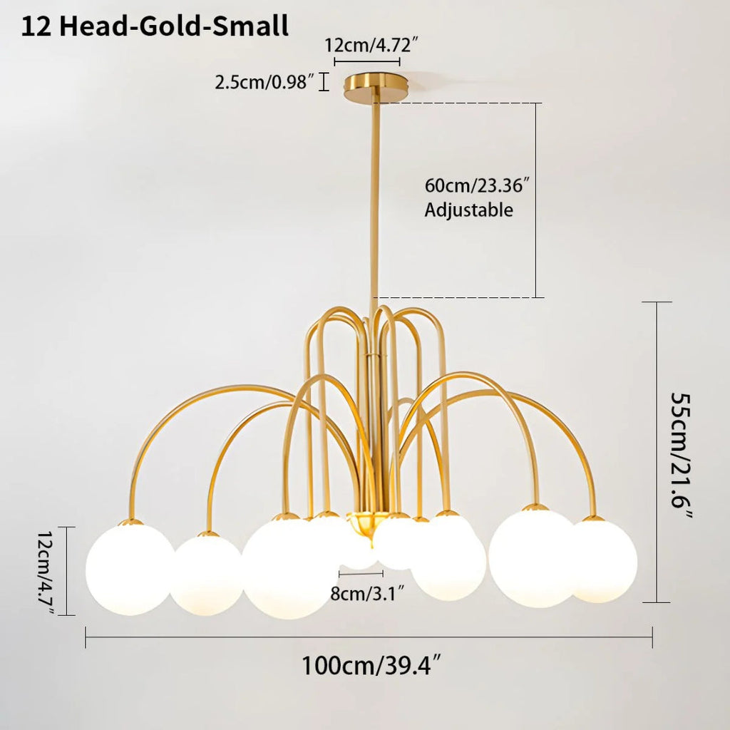 Modern Glass Chandelier