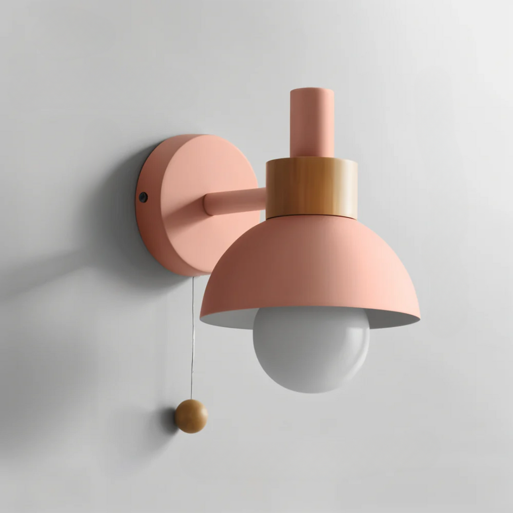 Modern LED Wall Sconce Pull Cord Accent Light
