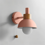 Modern LED Wall Sconce Pull Cord Accent Light