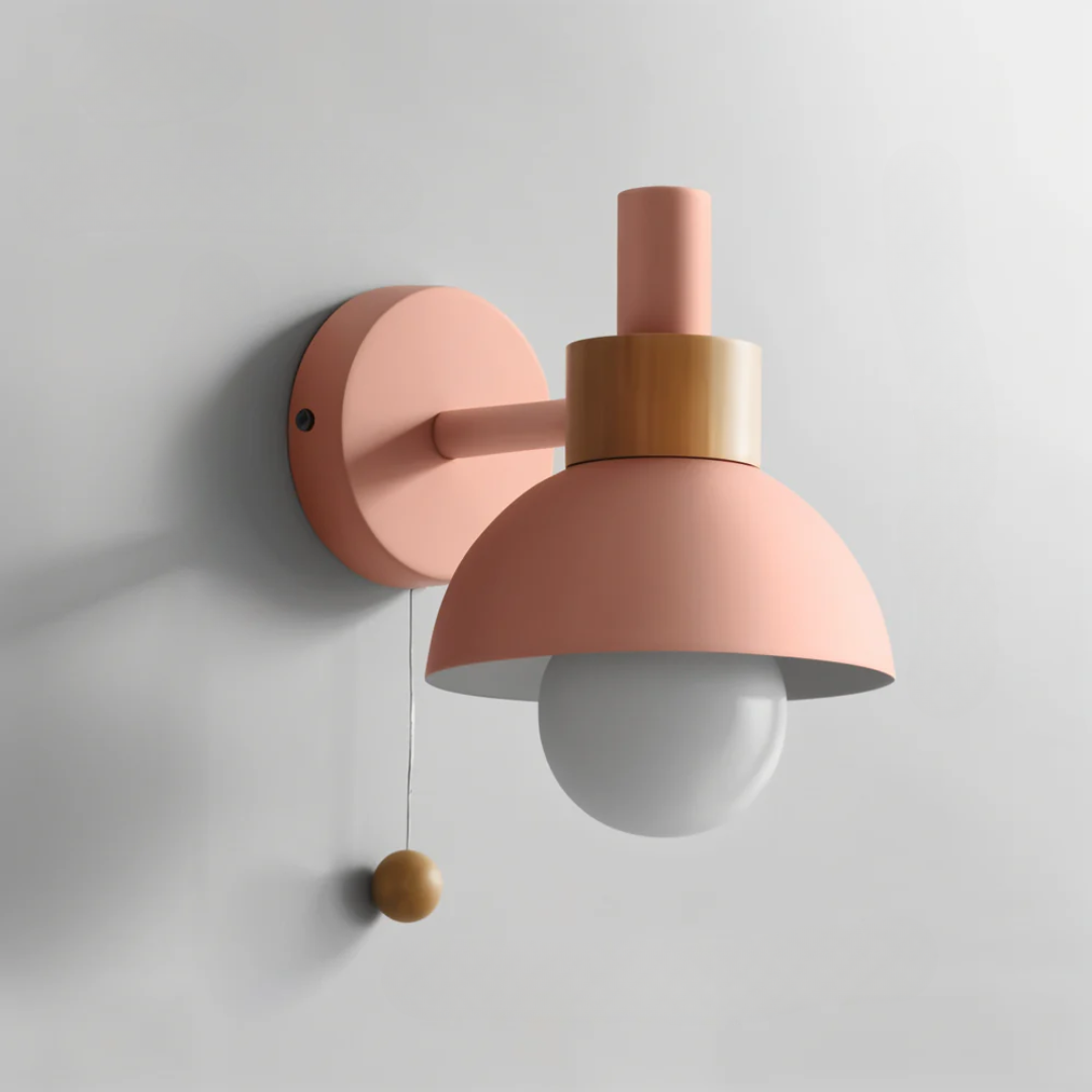 Modern LED Wall Sconce Pull Cord Accent Light