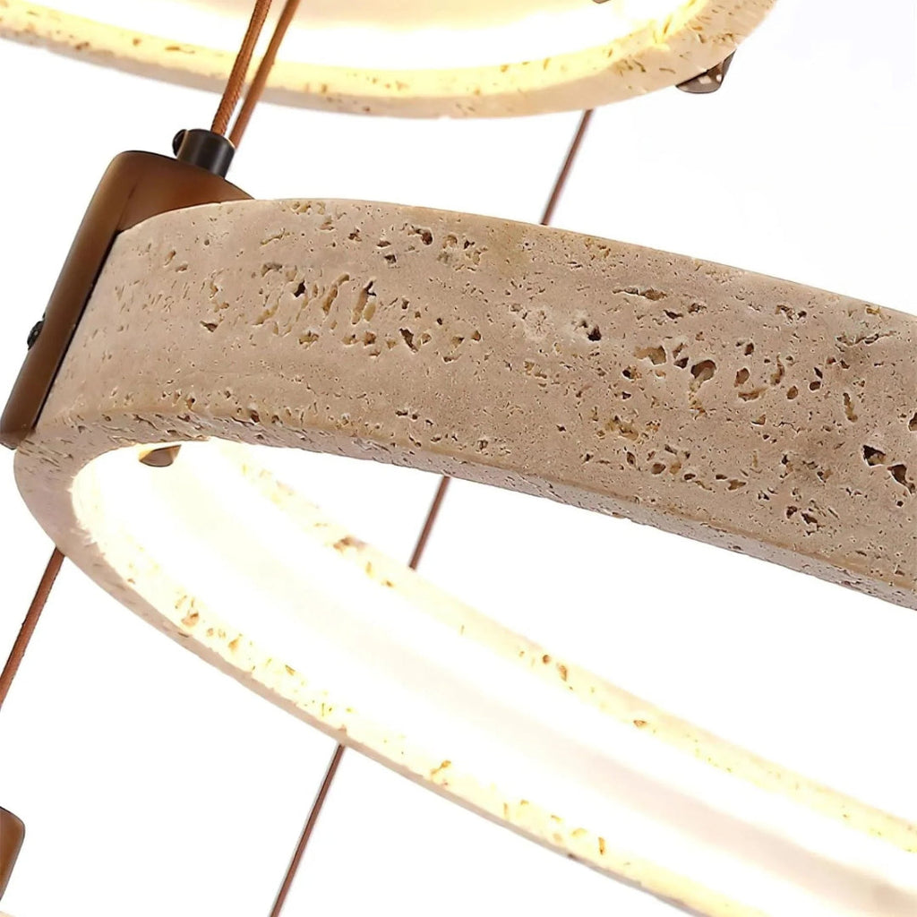 Stone Ring Pendant Light