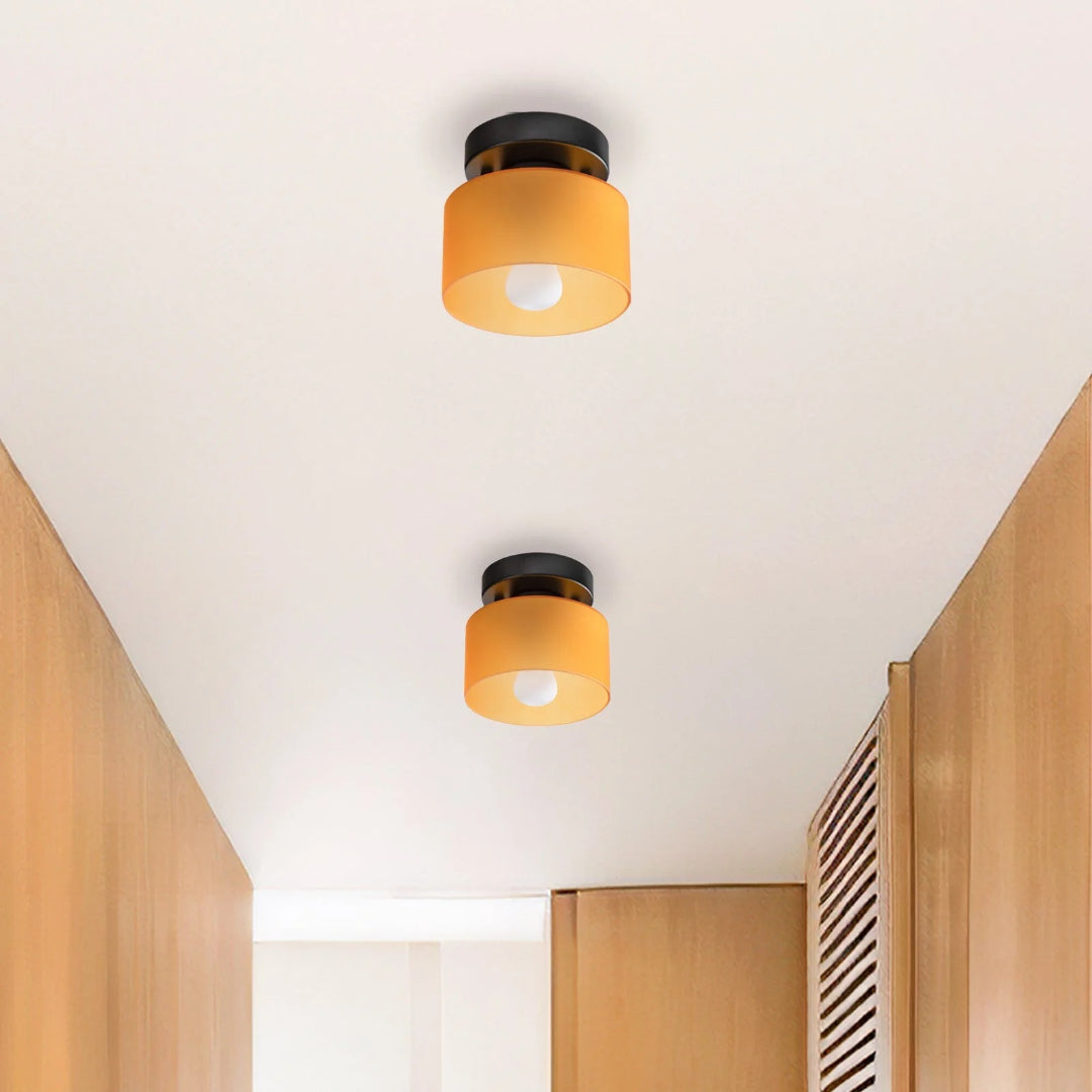 Vintage Fabric Ceiling Light