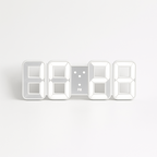 3D LED Digital Wall Clock Plastic | USB Powered 5V 1A | Wall Mounted Illuminated Display for Clear Visibility from Distance