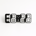 3D LED Digital Wall Clock Plastic | USB Powered 5V 1A | Wall Mounted Illuminated Display for Clear Visibility from Distance