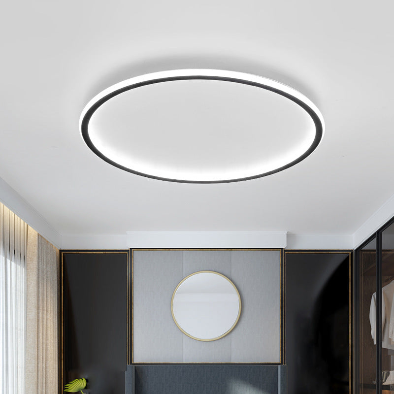 LED Ceiling Light Aluminium and Iron | Minimalist Scandinavian Style | Soft Ambient Glow for Living Spaces and Bedrooms