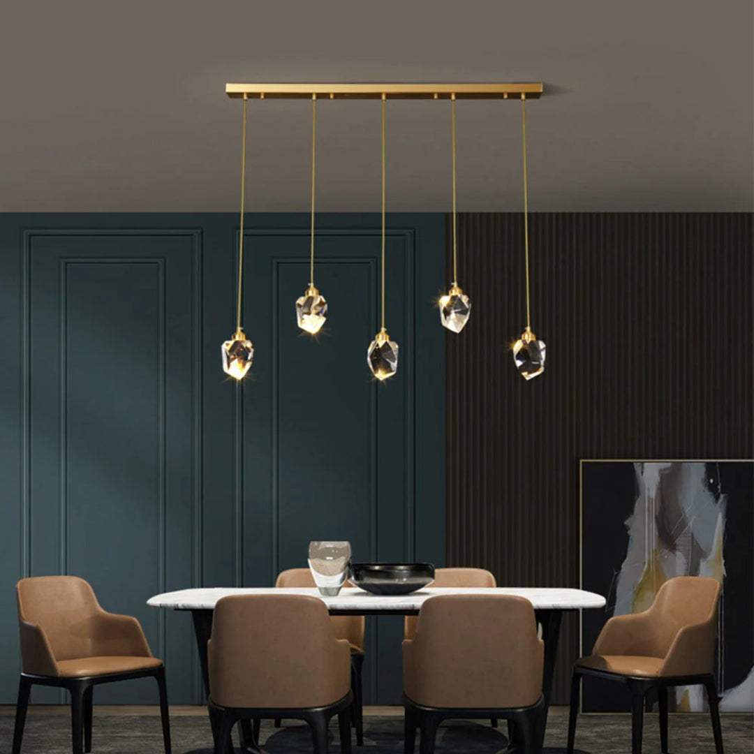 Crystal Brass Pendant Light