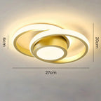 Contemporary Double Ring Ceiling Light
